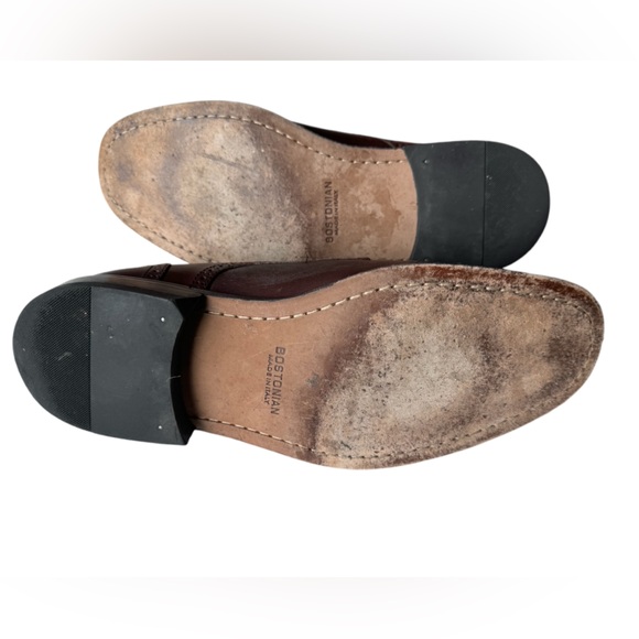 Vintage Brown Leather Bostonian High End Oxford Dress Shoes Men’s 10.5 MINTY - Picture 5 of 8